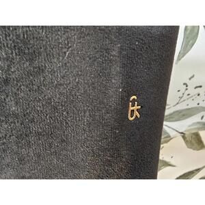 Parfois Purse Black Velvet Womens Crossbody